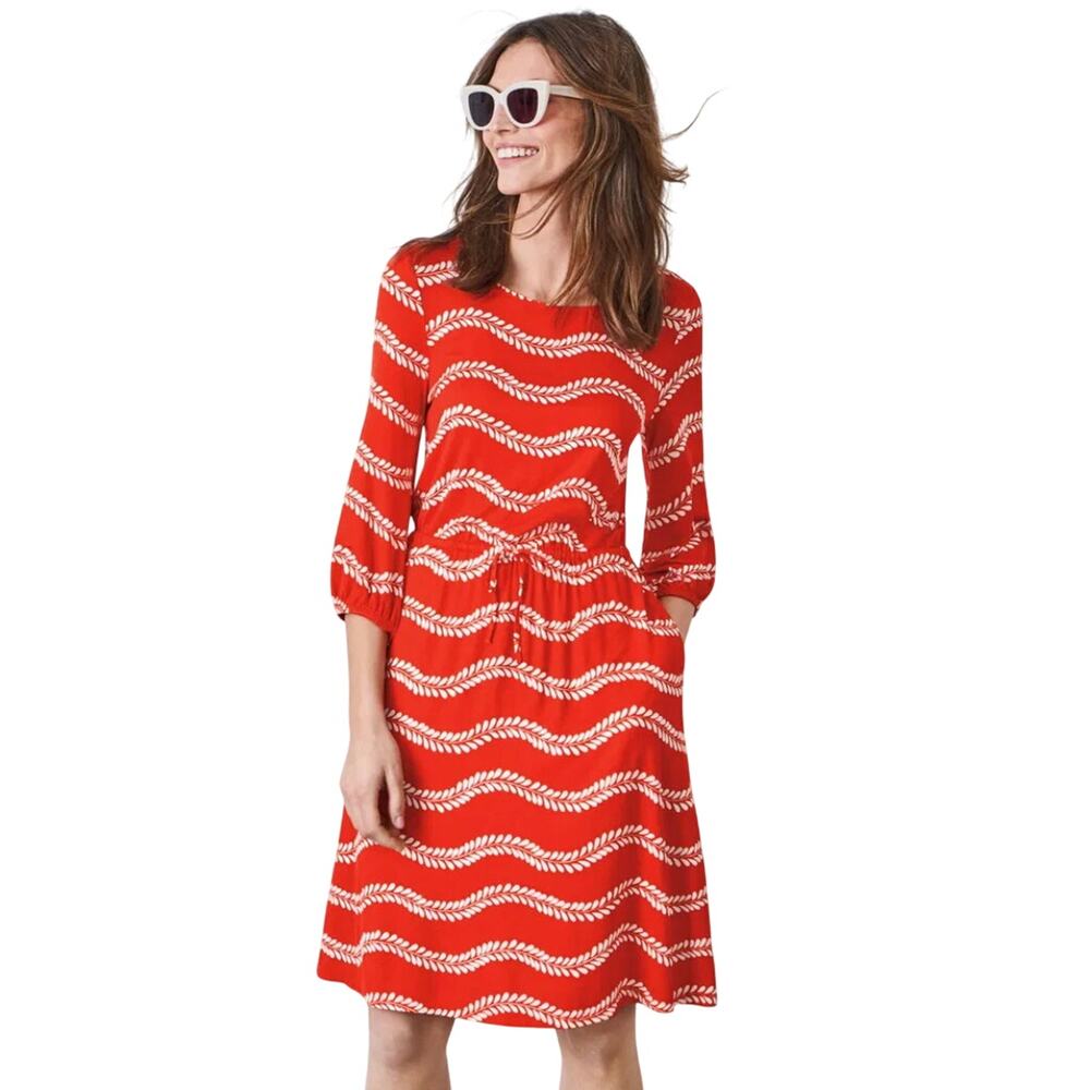 Boden Cinch Waist Jersey Dress